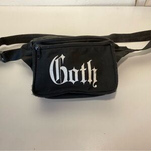 Blackcraft Cult Black Goth Fanny Pack